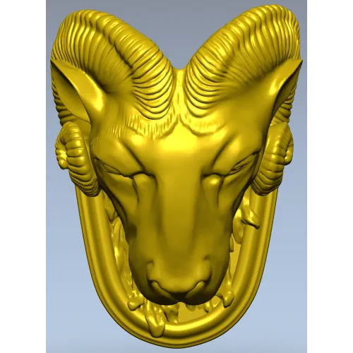 Голова барана - 3D модель в формате STL для ЧПУ