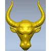 Buffalo Head STL 3D Model for CNC Milling