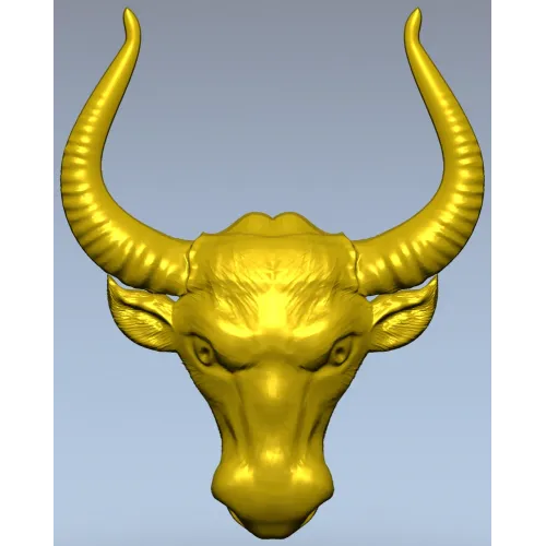Buffalo Head STL 3D Model for CNC Milling