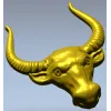 Buffalo Head STL 3D Model for CNC Milling