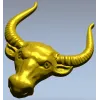 Buffalo Head STL 3D Model for CNC Milling