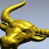 Buffalo Head STL 3D Model for CNC Milling