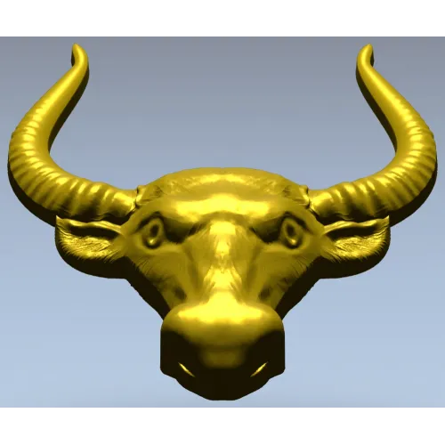 Buffalo Head STL 3D Model for CNC Milling