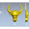 Buffalo Head STL 3D Model for CNC Milling