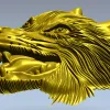 Wolf Head Relief STL for CNC - Detailed 3D Model for Milling