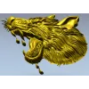 STL модель головы волка для ЧПУ - рельефная 3D модель