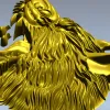 STL модель головы волка для ЧПУ - рельефная 3D модель