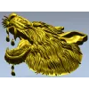 STL модель головы волка для ЧПУ - рельефная 3D модель
