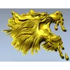 Molten Wolf Head - high-relief STL 3D model for CNC