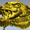 Голова волка - барельеф 3D модель STL для ЧПУ