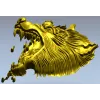 Яростная голова волка - 3D модель STL для ЧПУ
