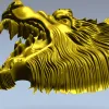 Яростная голова волка - 3D модель STL для ЧПУ