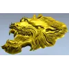 STL модель головы волка - 3D рельеф для ЧПУ