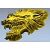 STL модель головы волка - 3D рельеф для ЧПУ