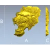 STL модель головы волка - 3D рельеф для ЧПУ