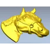 Рельефная голова лошади в узде - STL для ЧПУ