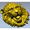 Голова льва - рельефная 3D модель STL для ЧПУ