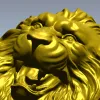 Голова льва - рельефная 3D модель STL для ЧПУ