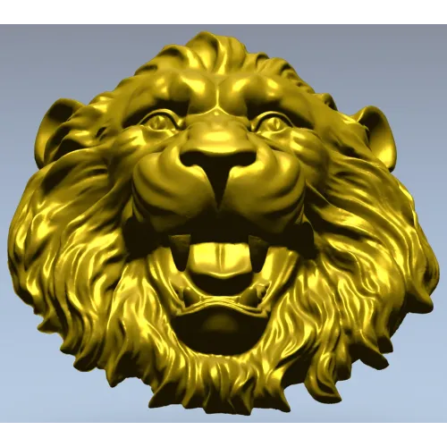 Голова льва - рельефная 3D модель STL для ЧПУ