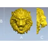 Голова льва - рельефная 3D модель STL для ЧПУ