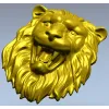 Голова льва - рельефная 3D модель в формате STL для ЧПУ