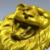 Голова льва - рельефная 3D модель в формате STL для ЧПУ