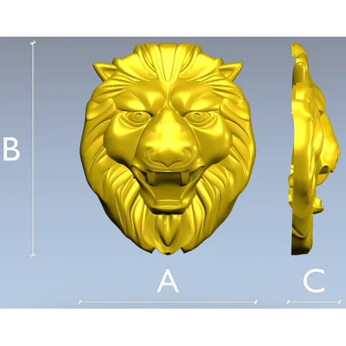 Голова льва - 3D модель STL для ЧПУ