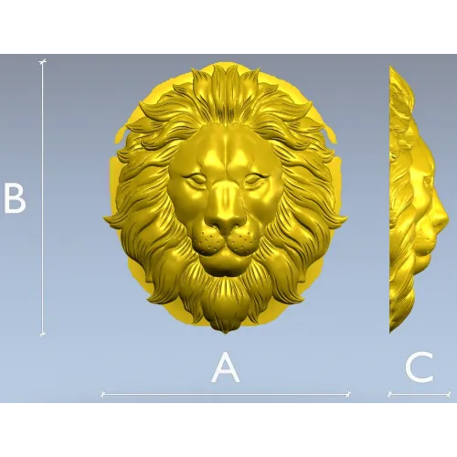 Голова льва - 3D модель в формате STL для ЧПУ