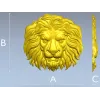 Голова льва - 3D модель STL для ЧПУ