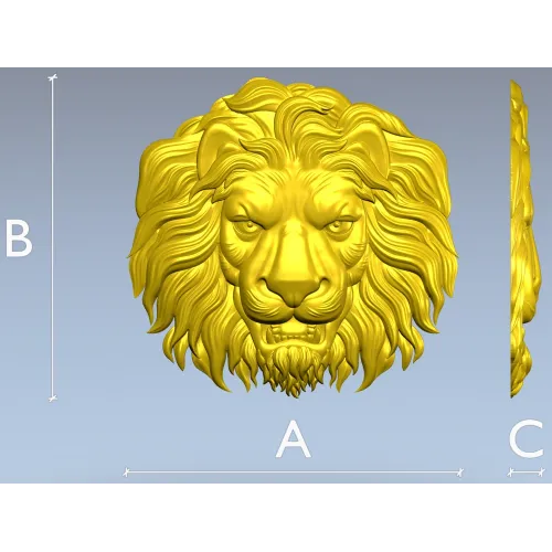 Голова льва - 3D модель STL для ЧПУ