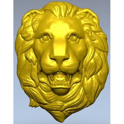 Королевская голова льва - 3D модель STL для ЧПУ