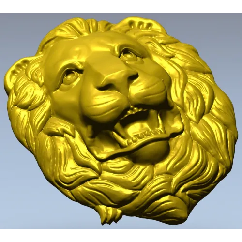 Королевская голова льва - 3D модель STL для ЧПУ