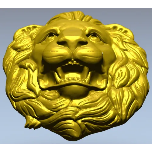 Королевская голова льва - 3D модель STL для ЧПУ