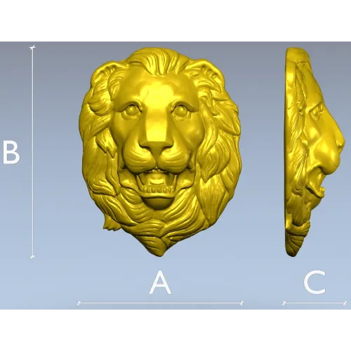 Королевская голова льва - 3D модель STL для ЧПУ