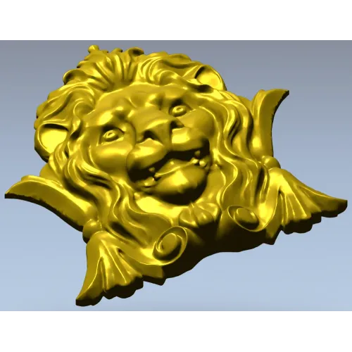 Lion Crest Relief - STL 3D Model for CNC Router