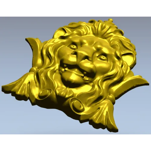 Lion Crest Relief - STL 3D Model for CNC Router