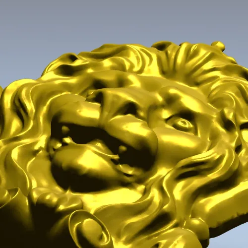 Lion Crest Relief - STL 3D Model for CNC Router