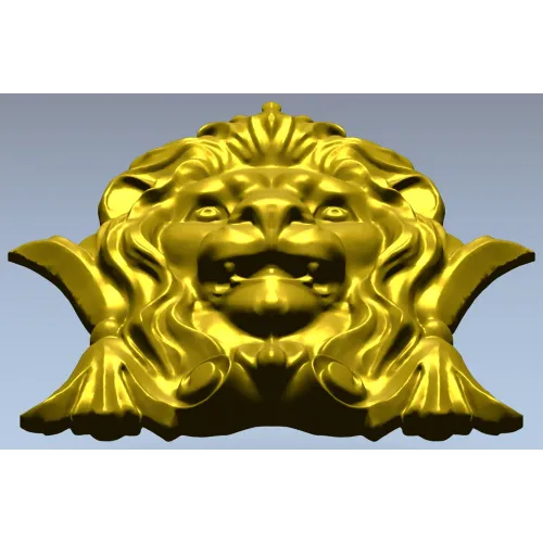 Lion Crest Relief - STL 3D Model for CNC Router
