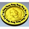 Lion Head Medallion STL 3D Model for CNC