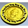 Lion Head Medallion STL 3D Model for CNC