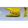 3D модель львиной головы (STL) для ЧПУ - барельеф для резьбы