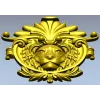 Рельефная голова льва в медальоне - 3D модель STL для ЧПУ