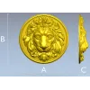 Рельефная голова льва - круглый медальон STL для ЧПУ