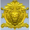 Гербовый барельеф с головой льва - STL модель для ЧПУ