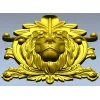 Гербовый барельеф с головой льва - STL модель для ЧПУ