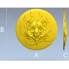 Bear Head Medallion STL for CNC