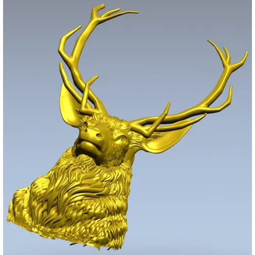 Голова оленя - детализированная 3D модель STL для ЧПУ