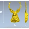 Голова оленя - детализированная 3D модель STL для ЧПУ