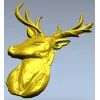 Голова оленя - 3D модель STL для ЧПУ