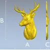 Голова оленя - 3D модель STL для ЧПУ